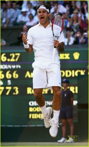 Roger Federer wins Wimbledon, 2009 - image credit, Just Jared